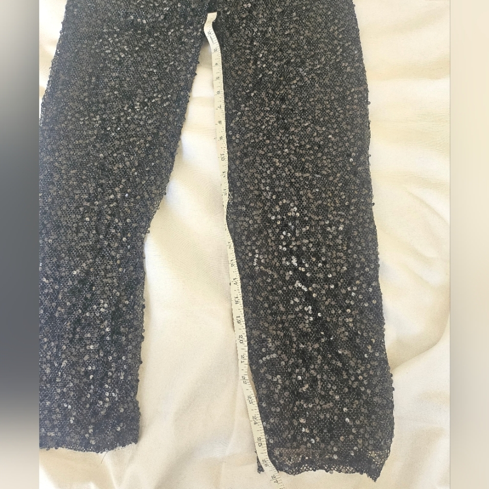 Lulus Sparkling Image Black Sequin Party Two-Piece Jumpsuit, Size S - Picture 14 of 16